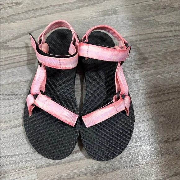 TEVA Original Universal Strappy Sandal Tie Dye Pink Woman’s Size 9 - Picture 2 of 6